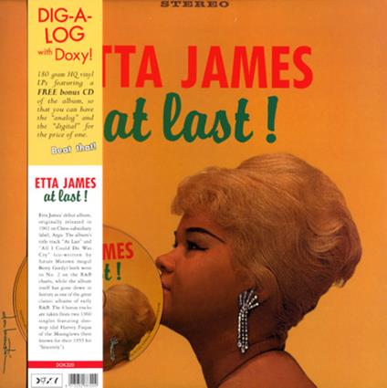 Etta James At Last Color Vinyl 180 Gr. Limited Edition 1
